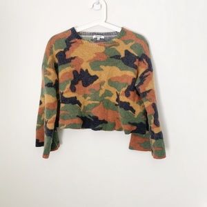Camo wool sweater